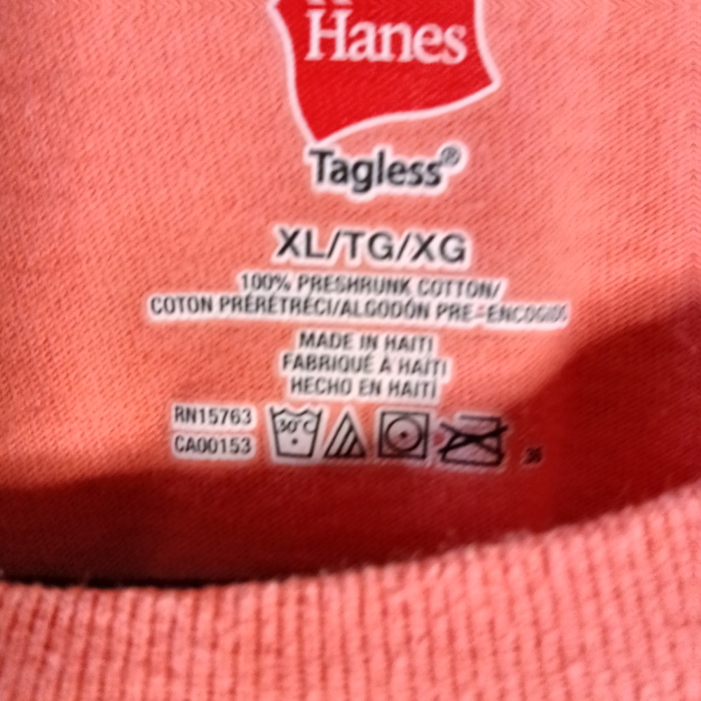 🦋 Hanes Life is a Beautiful Ride Bike T-Shirt Pink XL - Picture 4 of 5